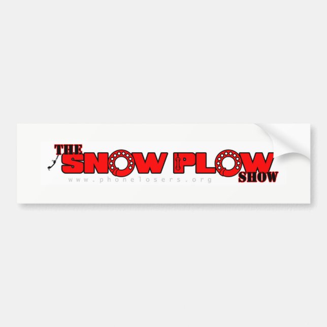 Snow Plow Show Bumper Sticker (Front)