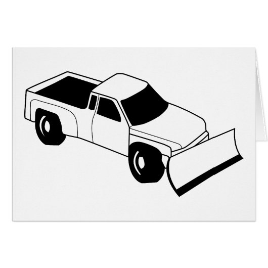 snow plow truck cards (Front Horizontal)