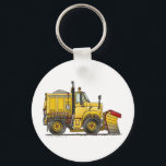 Snow Plow Truck Key Chains<br><div class="desc">"Sandboxes to construction sites and over the roads,  boys of all ages enjoy trucks!  Zazzle is proud to offer this large selection of customizable items with this snow plow truck image by artist Richard Neuman. His uniquely styled images combining detail with a touch of whimsy is collected worldwide."</div>