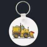Snow Plow Truck Key Chains<br><div class="desc">"Sandboxes to construction sites and over the roads,  boys of all ages enjoy trucks!  Zazzle is proud to offer this large selection of customizable items with this snow plow truck image by artist Richard Neuman. His uniquely styled images combining detail with a touch of whimsy is collected worldwide."</div>