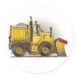 Snow Plow Truck Kids Sticker