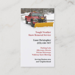 Snow Plowing Business Card