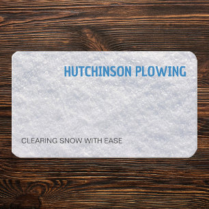 Snow Plowing Business Card
