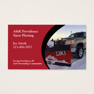 Remover Business Cards Templates Zazzle Snow Plowing Business Card