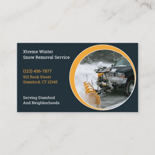 Snow Plowing Business Card
