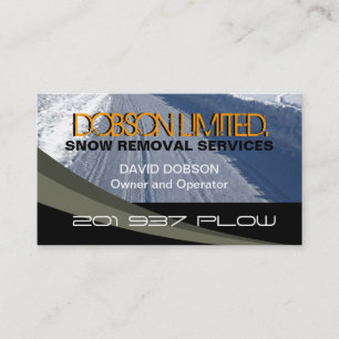 Snow Plowing Business Card