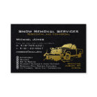Snow Plowing Removal Black & Gold Simple Modern