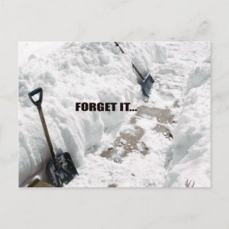 snow postcard