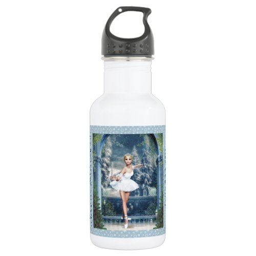 Snow Princess Ballerina Christmas Mug Water Bottle