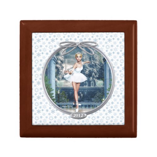 Snow Princess Ballerina Keepsake Jewelry Box