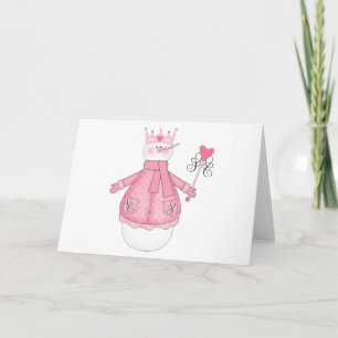 Snow Princess Holiday Tshirts and Gifts Card