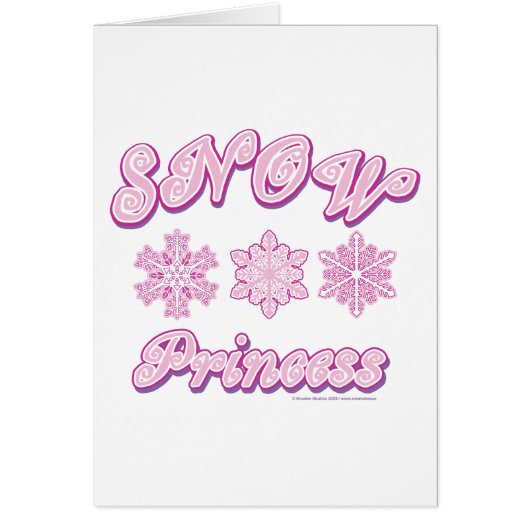 Snow-princess-on-Dark Cards (Front)