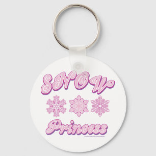 Snow-princess-on-Dark Keychain