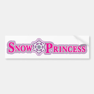 Snow-Princess-pink Bumper Sticker