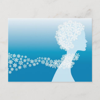 snow princess postcard
