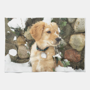 Snow Puppy Kitchen Towel