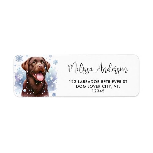 Snow Puppy _ Labrador Puppy _ Black Labrador Label