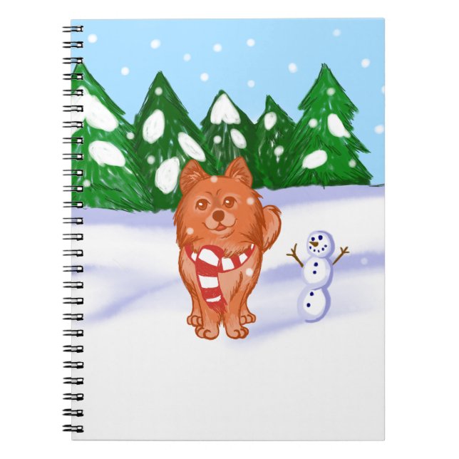 Snow Puppy Notebook (Front)