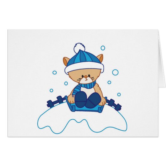 Snow Puppy Winterland Cards (Front Horizontal)