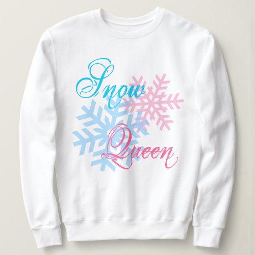 Snow Queen and snowflakes funny elegant Sweatshirt