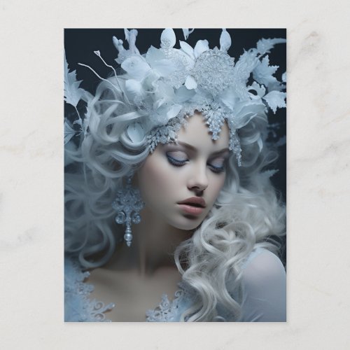 Snow Queen Art Postcard