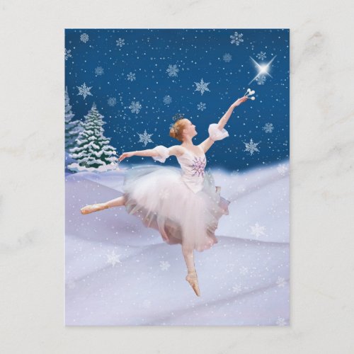 Snow Queen Ballerina Postcard