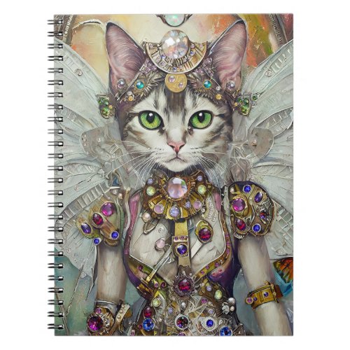 Snow Queen Cat of the Butterfly Wing Brigade Notebook