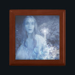 Snow Queen Christmas Fantasy Artwork Gift Box<br><div class="desc">The 'Ice Elf' is a fantasy piece featuring a snow queen that is inspired by my feeling I get around February, where I wonder if winter will ever end. My artwork depicts the ice queen with her magic ice-cycle wand constantly turning out winter. When will this icy winter magic run...</div>