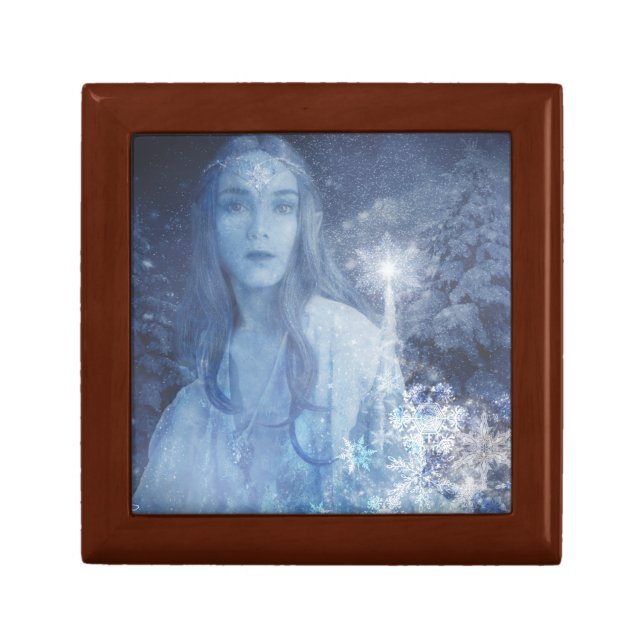 Snow Queen Christmas Fantasy Artwork Gift Box (Front)
