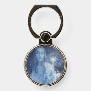 Snow Queen Christmas Fantasy Artwork Phone Ring Stand
