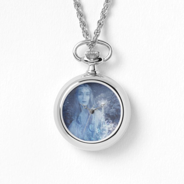 Snow Queen Christmas Fantasy Artwork Watch (Front)