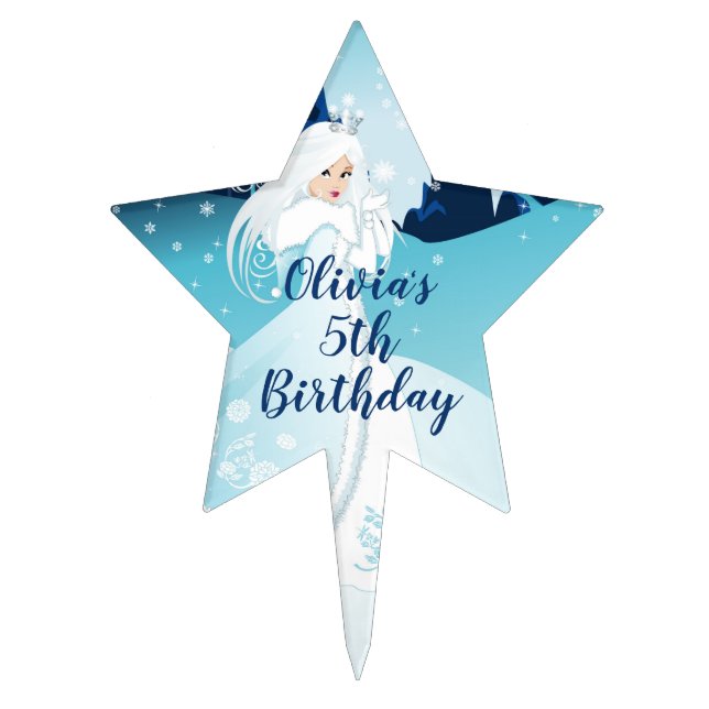 Snow Queen Cupcake Topper (Front)