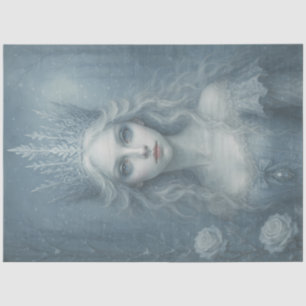 Snow Queen Enchantress Gothic Winter Decoupage Tissue Paper