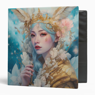 Snow Queen Fantasy Art 3 Ring Binder