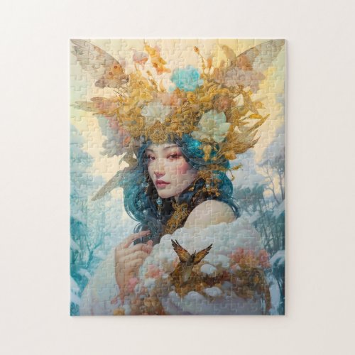 Snow Queen Fantasy Art Jigsaw Puzzle