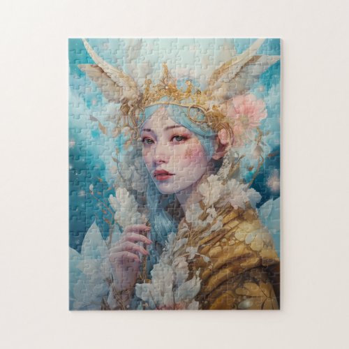 Snow Queen Fantasy Art Jigsaw Puzzle