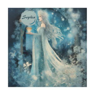 Snow Queen Fantasy Art – Mystical Winter Goddess