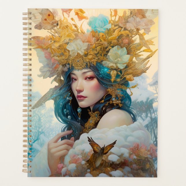 Snow Queen Fantasy Art Planner (Front)