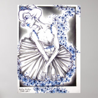 Snow Queen from The Nutcracker Ballet Poster