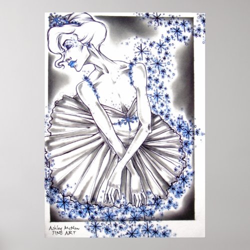 Snow Queen from The Nutcracker Ballet Poster