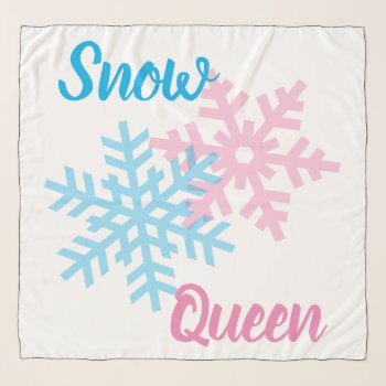 Snow Queen Funny Elegant Scarf by DigitalSolutions2u at Zazzle