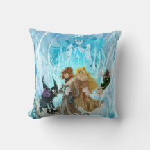 Snow Queen throw pillow