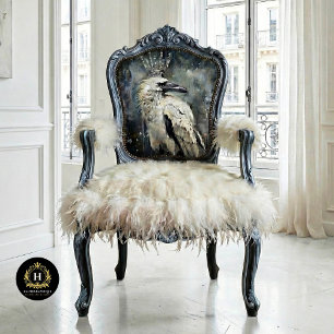 Snow Queen Winter Raven Decoupage Tissue Paper