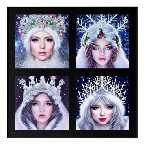 Snow Queens Winter Wonderland     Acrylic Print