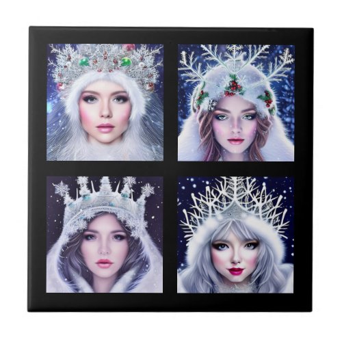 Snow Queens Winter Wonderland     Ceramic Tile