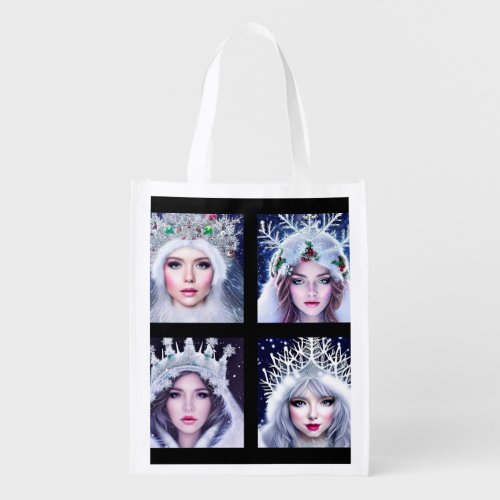 Snow Queens Winter Wonderland     Grocery Bag