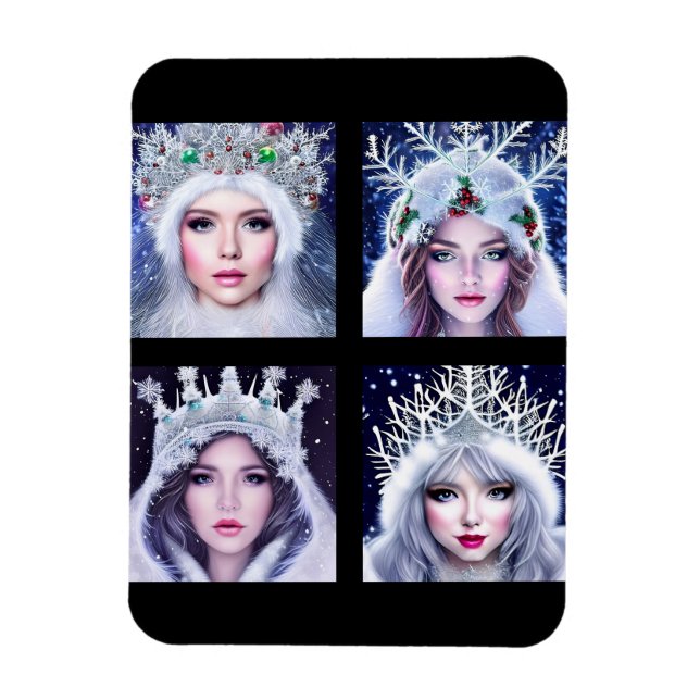 Snow Queens Winter Wonderland     Magnet (Vertical)