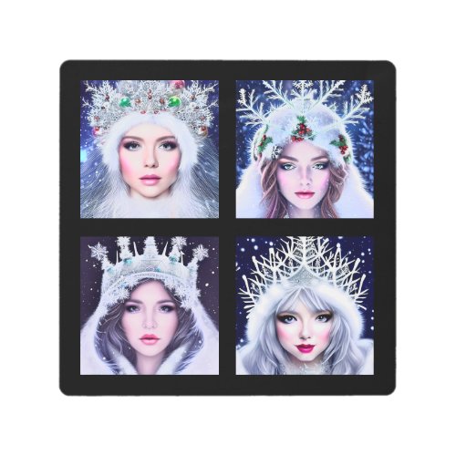 Snow Queens Winter Wonderland     Metal Print