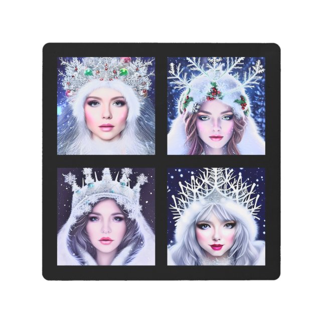 Snow Queens Winter Wonderland     Metal Print (Front)