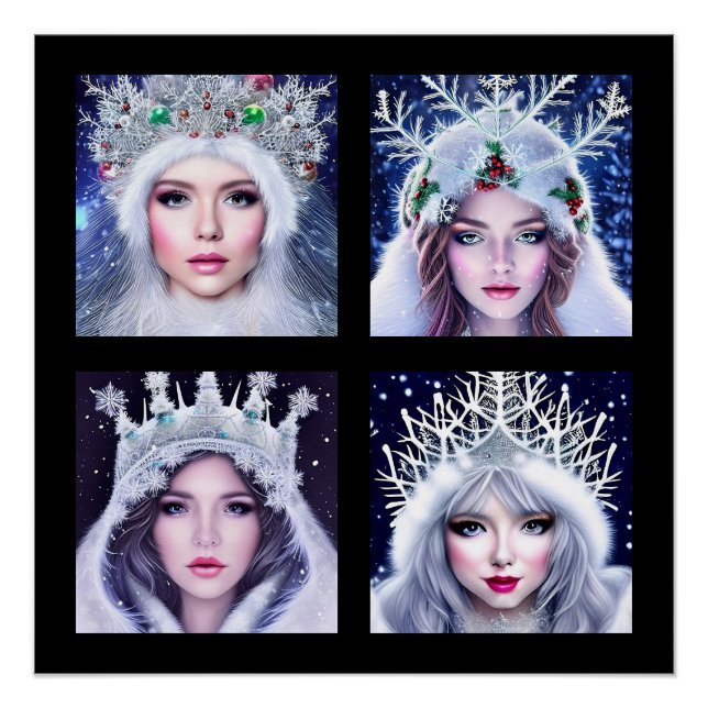 Snow Queens Winter Wonderland   Poster (Front)